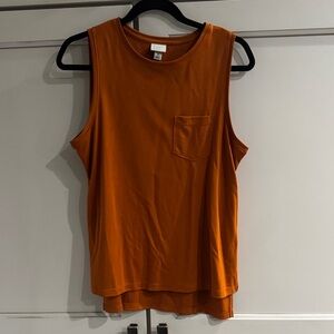 A New Day Orange Sleeveless Muscle Tee